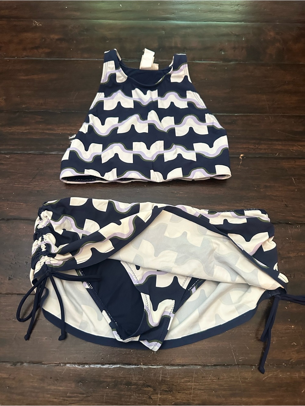 Tory Burch Windwell High Neck Top & Skirt Bottom Bikini Set XS/S 38895 - Picture 4 of 8